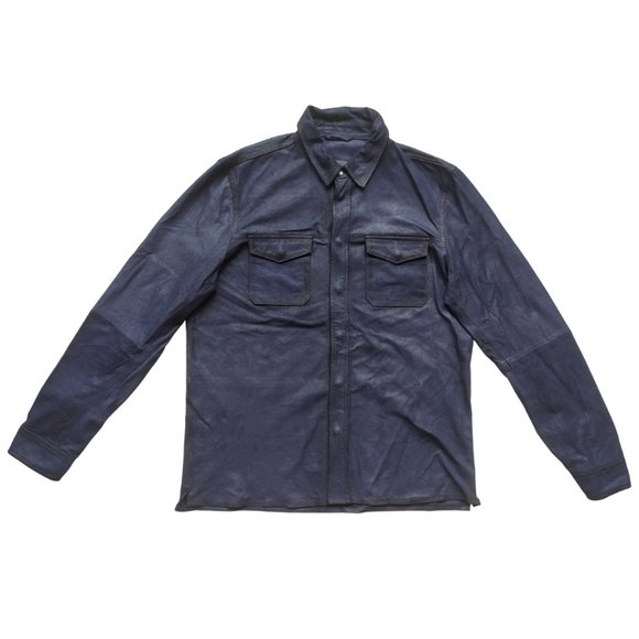 JOHN VARVATOS Other - JOHN VARVATOS MEN'S IZZY LEATHER SHIRT JACKET